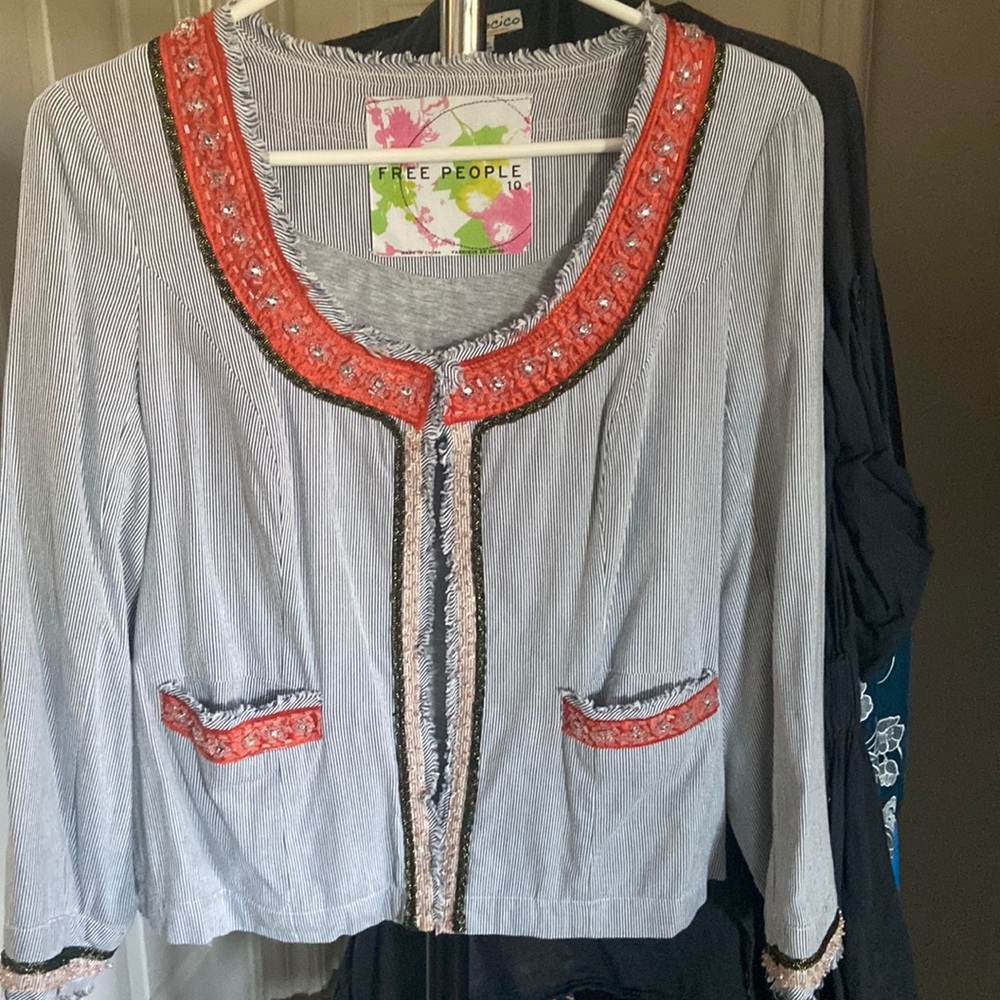 Free People Beaded Jacket